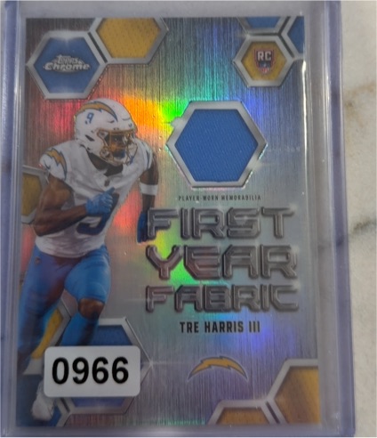 2025 Topps Chrome #First Year Fabric Tre Harris III — front