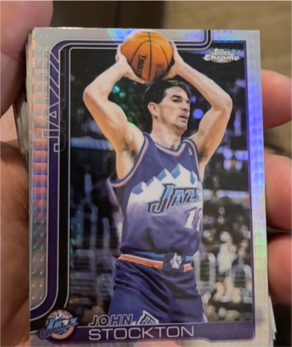 2025-26 Topps Chrome #250 John Stockton — front