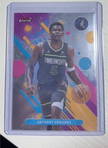 2025-26 Topps Finest #63 Anthony Edwards — front
