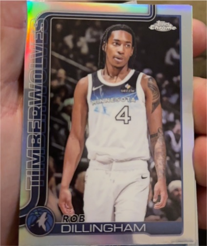 2025-26 Topps Chrome #162 Rob Dillingham — front