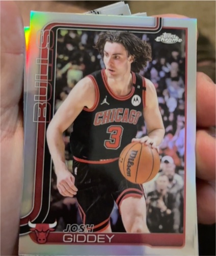 2025-26 Topps Chrome #48 Josh Giddey Chicago Bulls — front