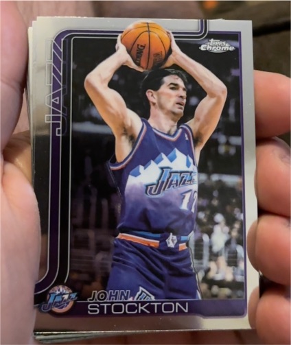 2025-26 Topps Chrome #250 John Stockton — front