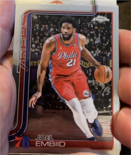 2025-26 Topps Chrome #149 Joel Embiid — front