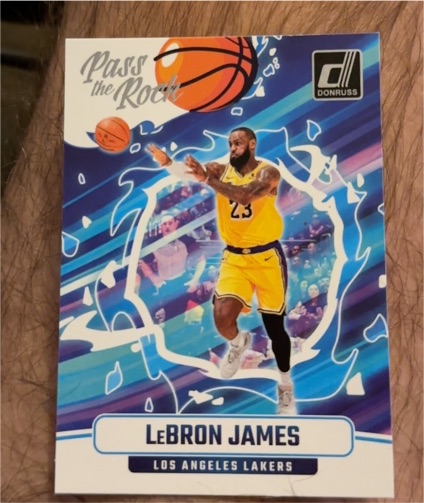 2024-25 Panini Donruss #4 LeBron James Pass the Rock — front
