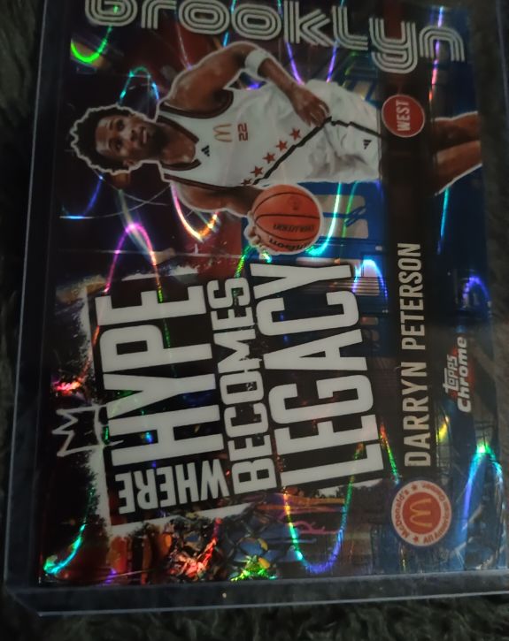 2025 Topps Chrome McDonald's #HL-4 Darryn Peterson Where Hype Becomes Legacy Refractor — front