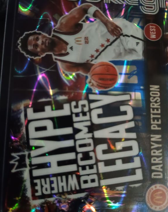 2025 Topps Chrome McDonald's #HL-4 Darryn Peterson Where Hype Becomes Legacy — front