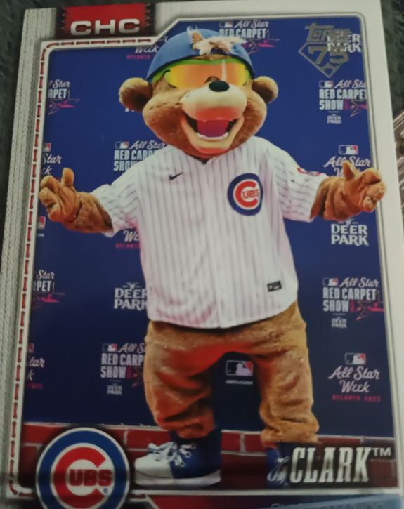 2026 Topps Series 1 Celebration #M-18 Clark Chicago Cubs Mascot — front