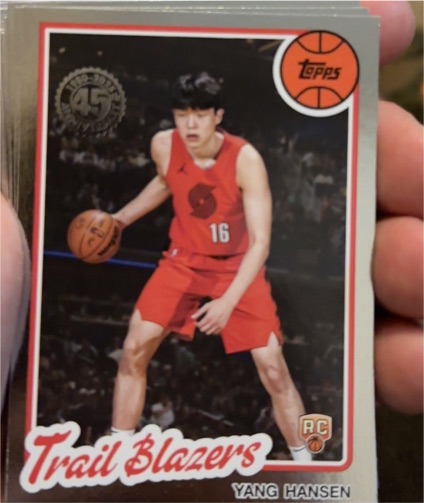 2025 Topps 45th Anniversary #80BK-62 Yang Hansen — front