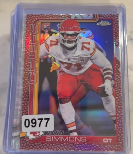 2025 Topps Chrome #304 Josh Simmons — front