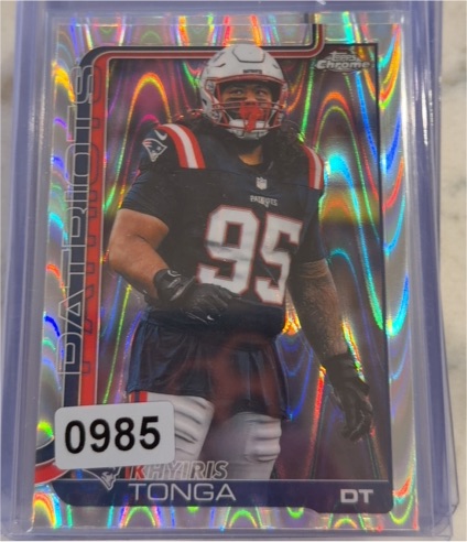 2025 Topps Chrome #214 Khyiris Tonga — front