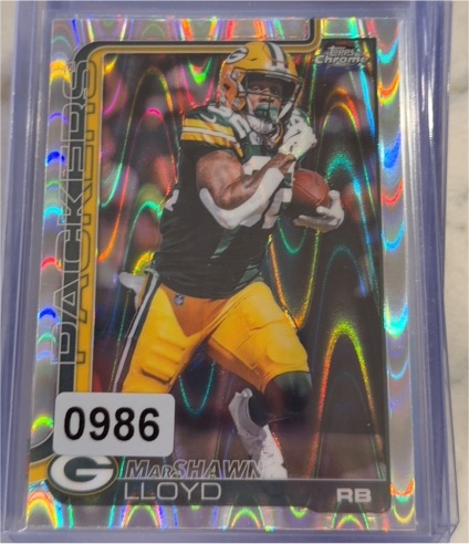 2025 Topps Chrome #114 MarShawn Lloyd — front