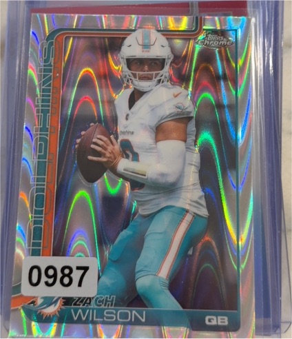 2025 Topps Chrome #189 Zach Wilson — front