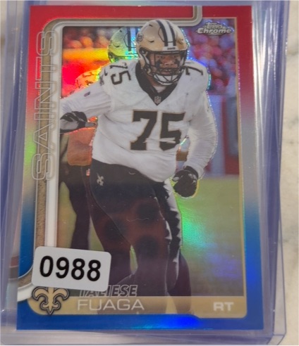 2025 Topps Chrome #219 Taliese Fuaga — front