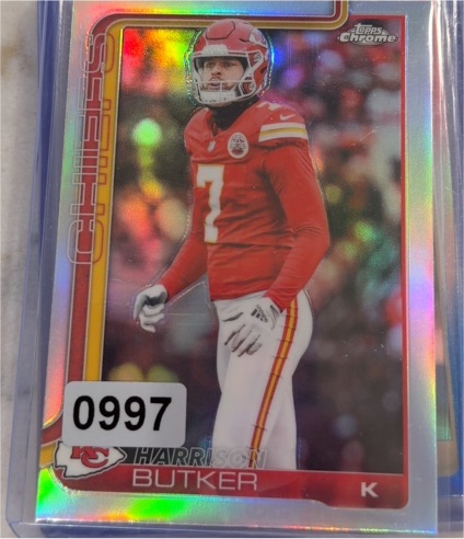 2025 Topps Chrome #151 Harrison Butker — front