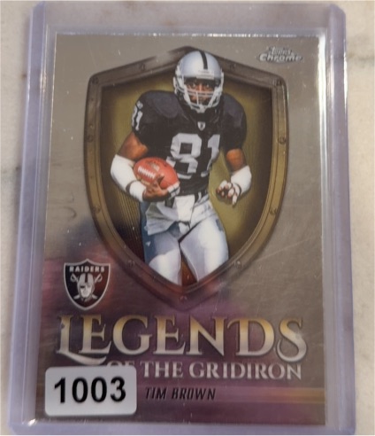 2025 Topps Chrome #LOG-22 Tim Brown Legends of the Gridiron — front