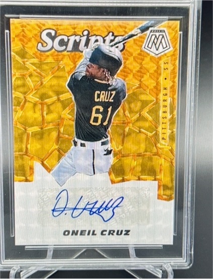 2021 Panini Mosaic Scripts #SCR-OC Oneil Cruz — front