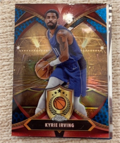 2024-25 Topps Chrome #BOD-10 Kyrie Irving Ball of Duty Blue Basketball — front