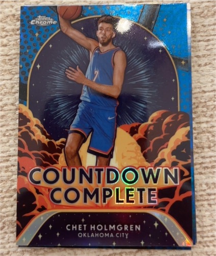 2024-25 Topps Chrome #CC-4 Chet Holmgren Countdown Complete — front