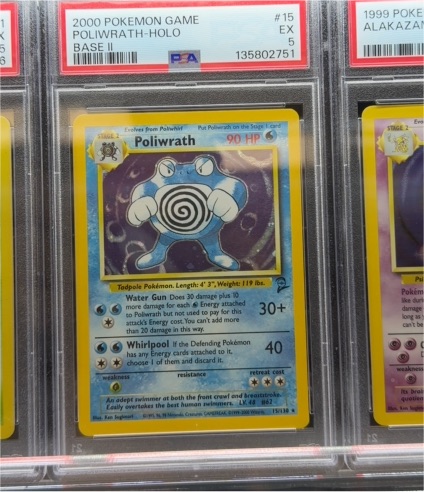 2000 Pokemon Base Set 2 #15 Poliwrath Holo — front