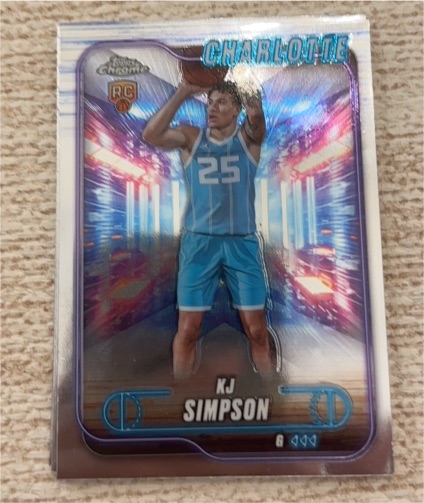 2024-25 Topps Chrome #102 KJ Simpson — front