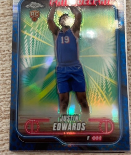 2024-25 Topps Chrome #161 Justin Edwards — front