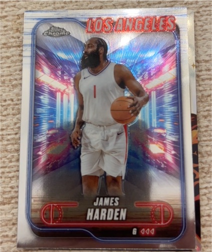 2024-25 Topps Chrome #198 James Harden — front