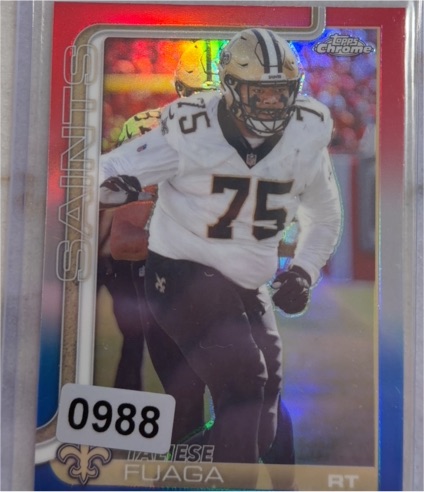 2025 Topps Chrome #219 Taliese Fuaga — front