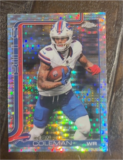 2025 Topps Chrome #30 Keon Coleman — front