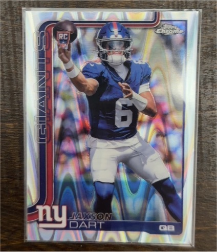 2025 Topps Chrome #306 Jaxson Dart — front