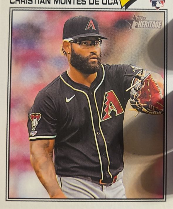 2026 Topps Heritage #205 Christian Montes De Oca — front