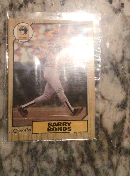 1987 O-Pee-Chee #13 Barry Bonds — front