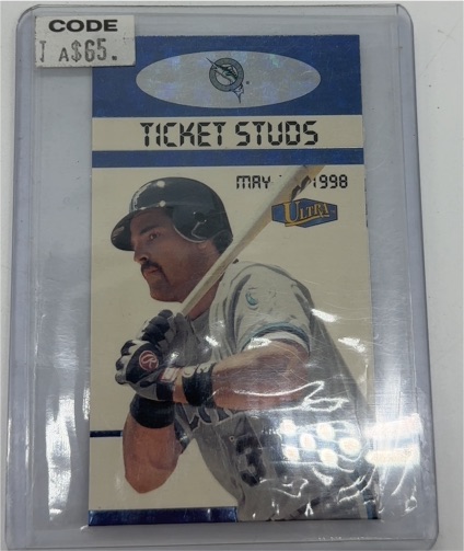 1998 Fleer Ultra Ticket Studs #5TS Mike Piazza — front