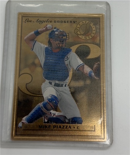 1996 Leaf Preferred Steel #51 Mike Piazza — front