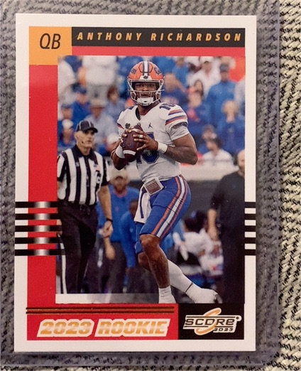 2023 Score 2003 Throwback Rookie #4 Anthony Richardson — front