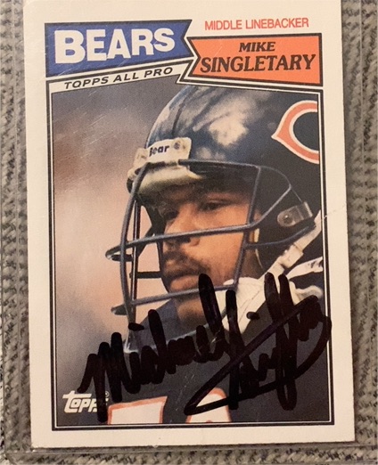 1987 Topps #58 Mike Singletary — front