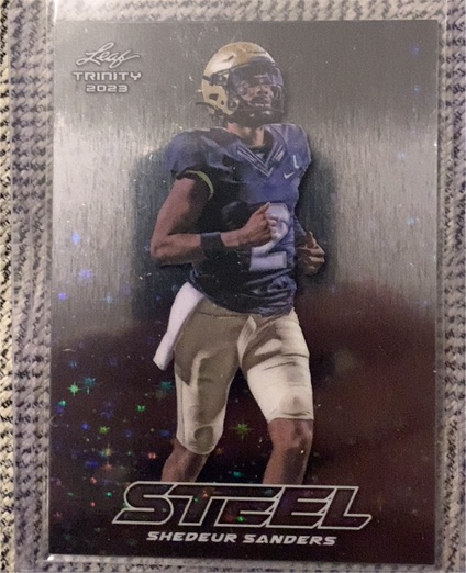2023 Leaf Trinity Steel #S-71 Shedeur Sanders — front