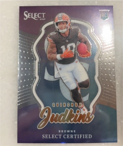 2025 Panini Select #20 Quinshon Judkins Certified Cleveland Browns (RC) — front