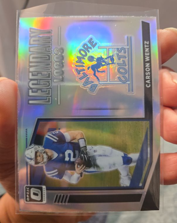 2021 Donruss Optic #LL-9 Carson Wentz Legendary Logos Indianapolis Colts — front