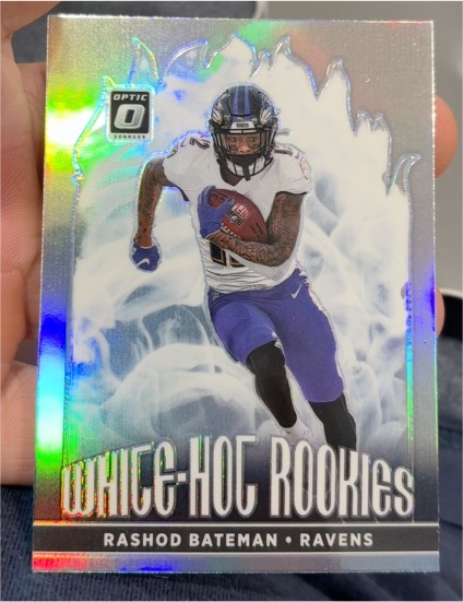 2021 Donruss Optic White Hot Rookies #WHR-5 Rashod Bateman — front