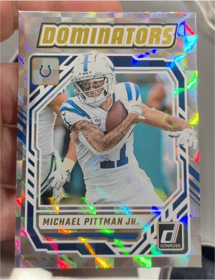 2025 Panini Donruss Dominators #DOM-MPN Michael Pittman Jr. — front