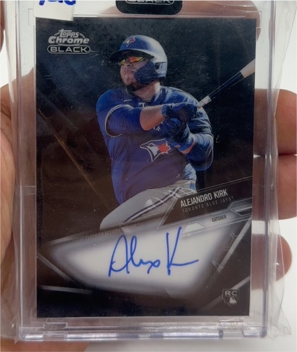2021 Topps Chrome Black #CBA-AKI Alejandro Kirk — front