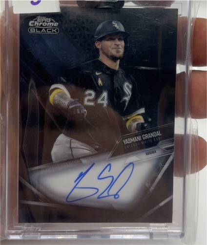 2021 Topps Chrome Black #CBA-YG Yasmani Grandal — front