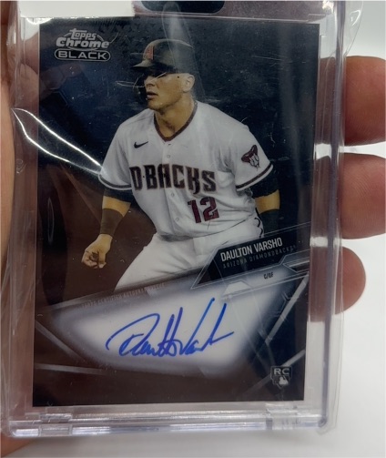 2021 Topps Chrome Black #CBA-DV Daulton Varsho — front