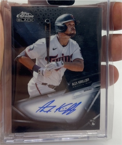 2021 Topps Chrome Black #CBA-AK Alex Kirilloff — front