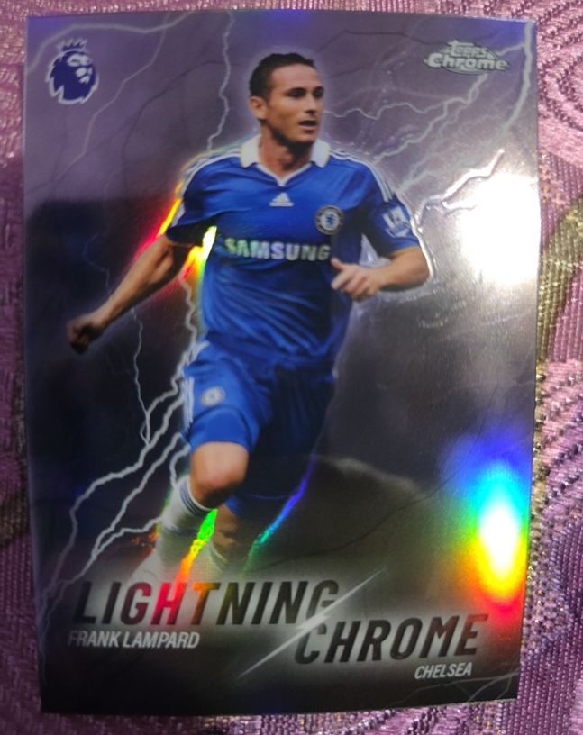 2026 Topps Chrome Premier League Lightning Chrome #LC-25 Frank Lampard — front