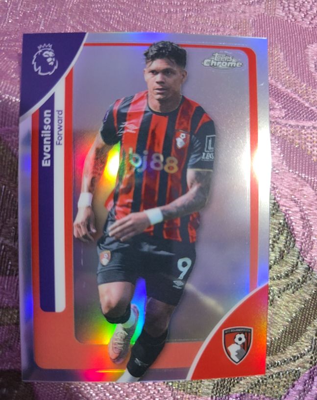 2026 Topps Chrome Premier League #8 Evanilson AFC Bournemouth — front