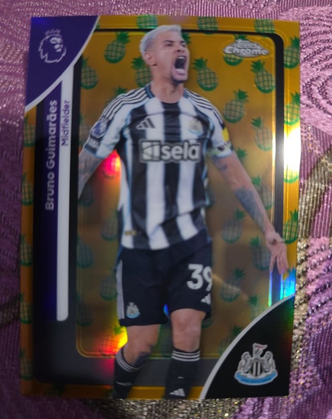 2025-26 Topps Chrome Premier League #143 Bruno Guimaraes — front