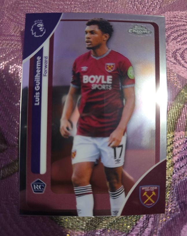 2026 Topps Chrome Premier League #185 Luis Guilherme — front