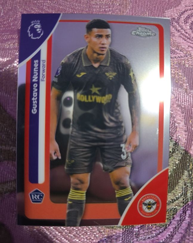 2026 Topps Chrome Premier League #31 Gustavo Nunes — front