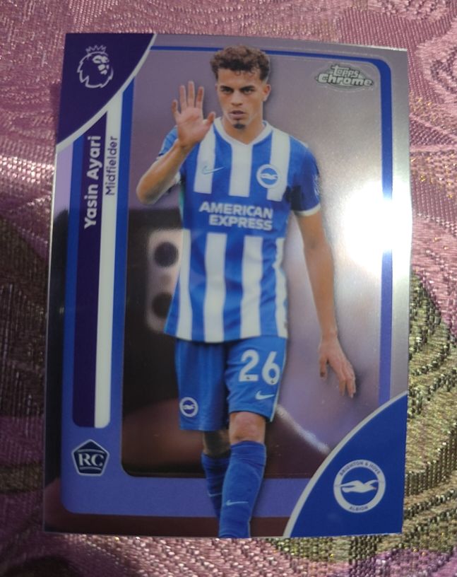 2026 Topps Chrome Premier League #43 Yasin Ayari — front